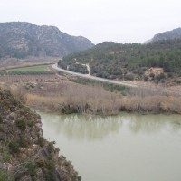 Ebro a krajina v okolí Ascó