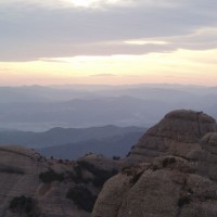 Skalní útvary na hoře Montserrat